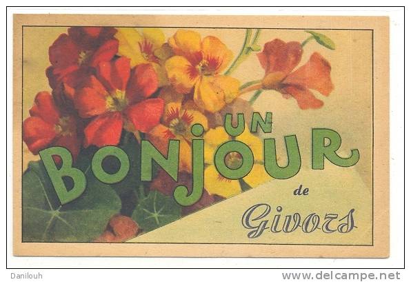 69 // Un Bonjour De GIVORS, Colorisée / Boiron édit - Givors