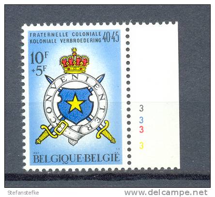 Belgie Ocb Nr :  1421 **  MNH  (zie Scan)  Plaatnummer: 3 - 1961-1970