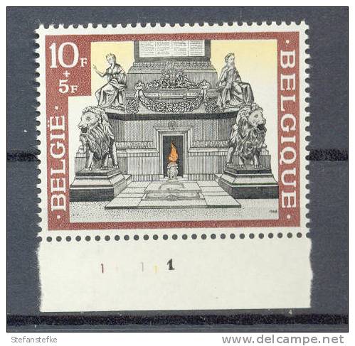 Belgie Ocb Nr :  1477 **  MNH  (zie Scan)  Plaatnummer: 1 - 1961-1970