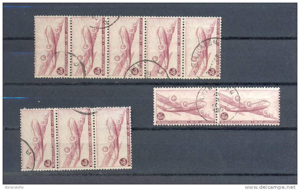 Belgie Ocb Nr :  LP 9 Strips (zie Scan) - Usati