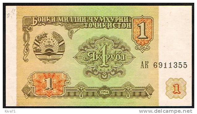 1 Ruble "TADJIKISTAN"       UNC   Ro 62 - Tayikistán