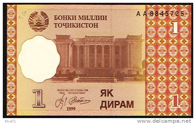 1 Ruble "TADJIKISTAN"  1999     UNC   Ro 62 - Tadzjikistan