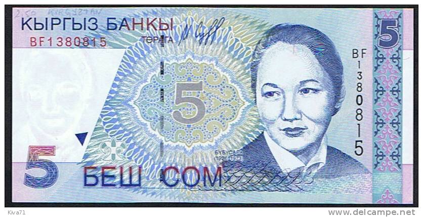 5 Com "KIRGHIZISTAN"     1997   UNC   Ro 37 - Kirghizistan