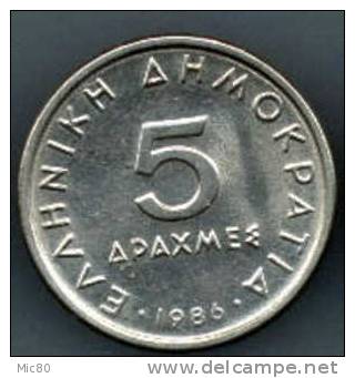 Grèce 5 Drachmes 1986 Sup - Griechenland