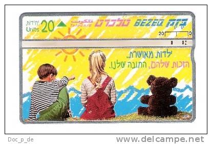 Israel - Children With Teddy - Teddybär - Bär - 20 Units - 705C - Israel
