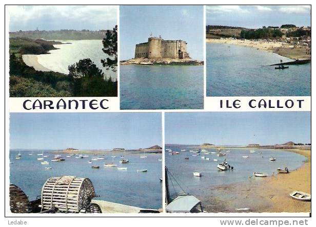 1919-CARANTEC Et L'île CALLOT, Multivues - 1966 - Carantec