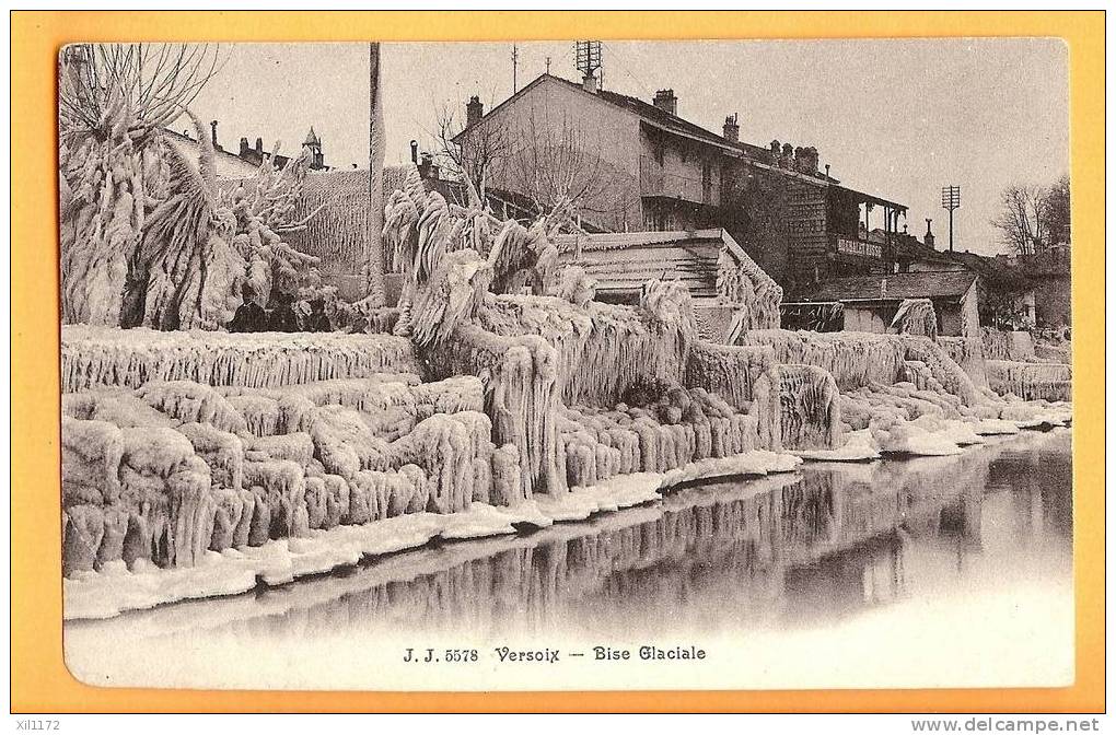 D788 Versoix Le Chalet Russe (Hotel-pension Le Pavillon), En Hiver. Animé. - Versoix