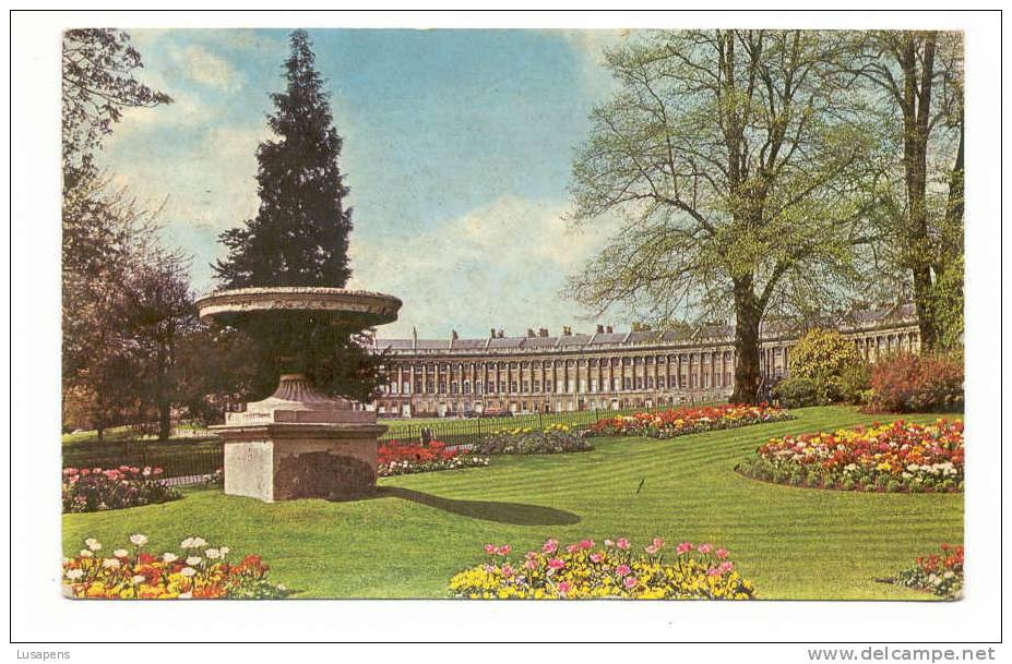 OLD FOREIGN 1865 -  UNITED KINGDOM - ENGLAND - BATH ROYAL CRESCENT AND GARDENS - Bath