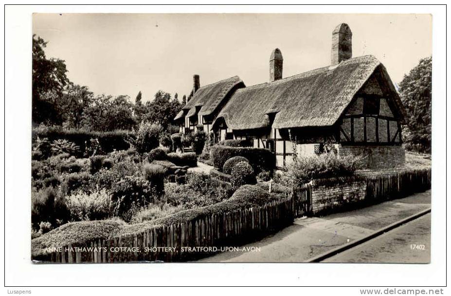 OLD FOREIGN 1872 -  UNITED KINGDOM - ENGLAND - ANNE HATHWAY'S COTTAGE, SHOTTERY, STRATFORD-UPON-AVON - Stratford Upon Avon