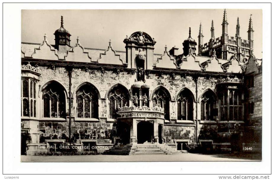 OLD FOREIGN 1874 -  UNITED KINGDOM - ENGLAND OXFORD - THE HALL ORIEL COLLEGE - Oxford