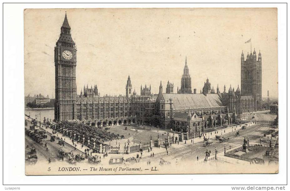 OLD FOREIGN 1880 -  UNITED KINGDOM - ENGLAND - LONDON - THE HOUSES OF PARLIAMENT LL - Houses Of Parliament
