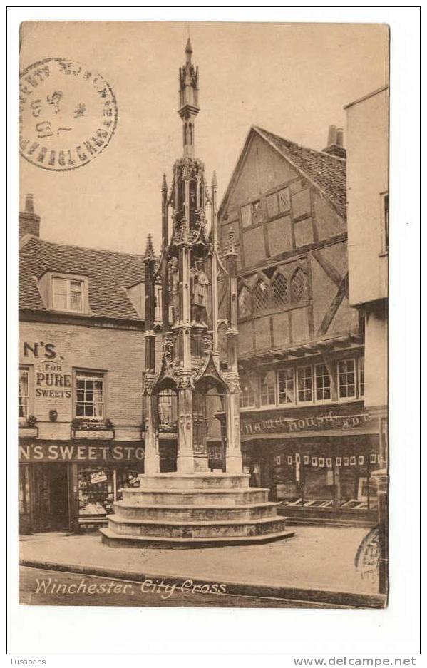 OLD FOREIGN 1888 -  UNITED KINGDOM - ENGLAND  - WINCHESTER CITY CROSS - STORES - SWEETS STORES VERY FINE!! - Winchester