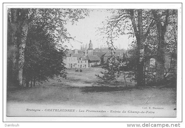 22 // CHATELAUDREN, Les Promenades, Entrée Du Champ De Foire, Coll Harmonic - Châtelaudren