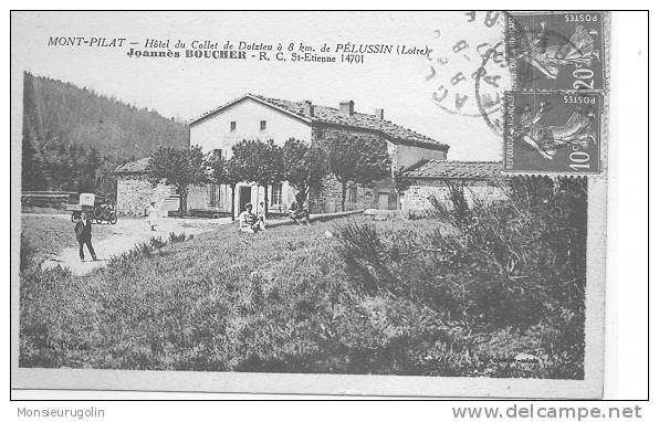 42 )) MONT PILAT, Hotel Du Collet De Doizieu, Joannès BOUCHER Propriétaire, ANIMEE ** - Mont Pilat