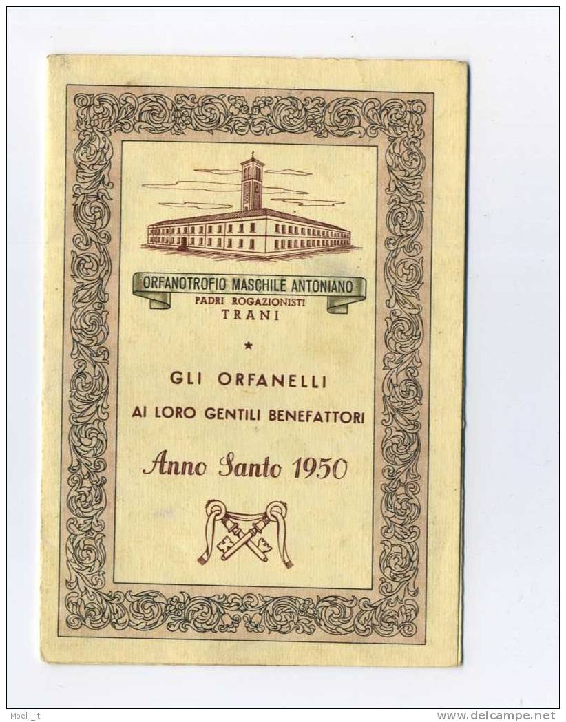 Trani 1950 Orfanotrofio Maschile Antoniano - Religione - Trani