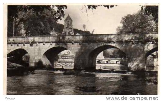 24 BRANTOME Vue Des Ponts Conde Et De L'Abbaye - Brantome