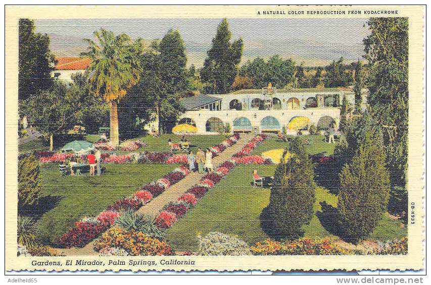 Gardens, El Mirador, Palm Springs, CA 1941 To Whitewater, WI - Palm Springs