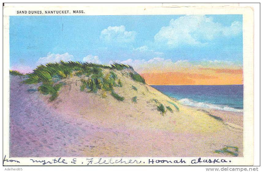 Sand Dunes, Nantucket, MA 1937 To Winchester, WA - Nantucket