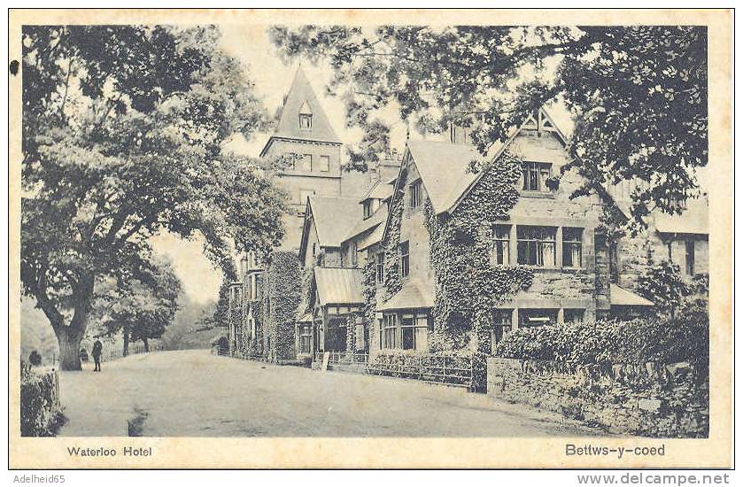 Wales, Bettws-y-Coed, Betws-y-Coed, Waterloo Hotel Publ. Stewart & Wolf, London Ca 1910 - Caernarvonshire