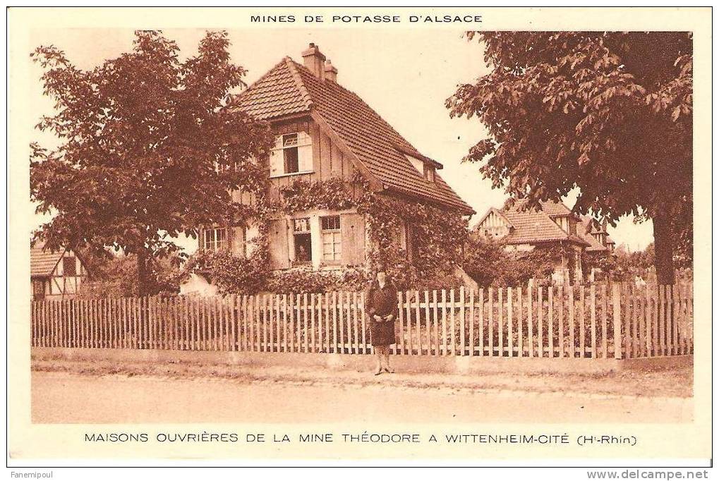 WITTENHEIM-CITE .  Mines De Potasse D' Alsace .  Maisons Ouvrières De La Mine Théodore - Wittenheim