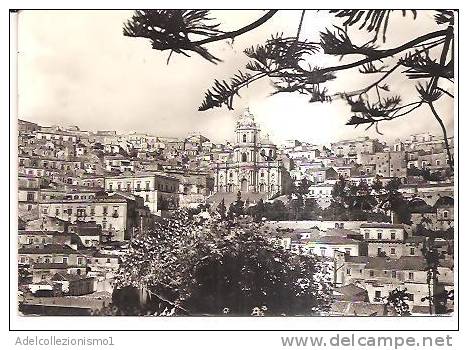 14948)cartolina Illustratoria  Modica - Panorama E Chiesa S. Giorgio - Modica