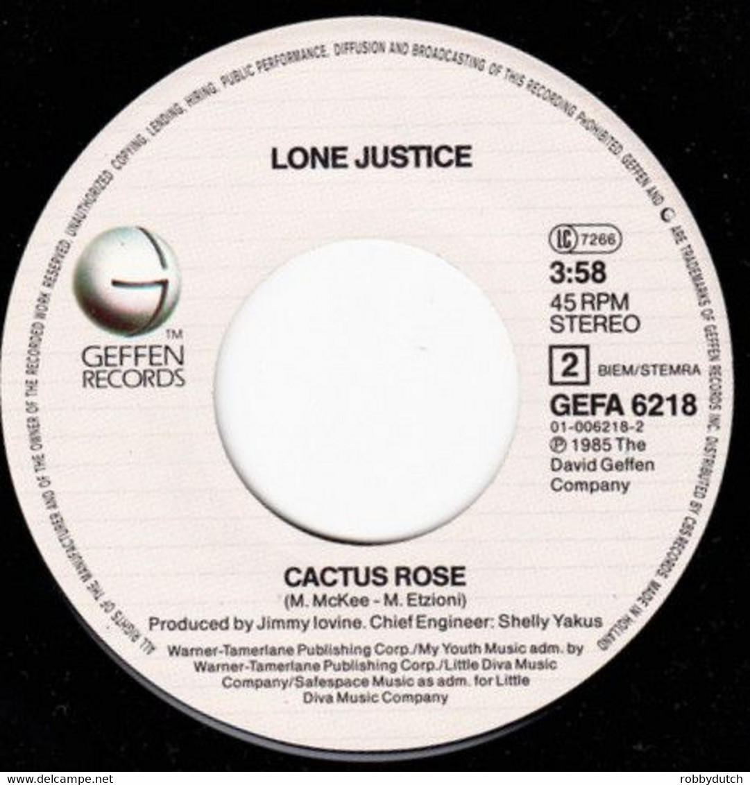 * 7" *  LONE JUSTICE - WAYS TO BE WICKED (Holland 1985) - Country Y Folk