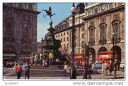 CPA.  LONDON / LONDRES.    Piccadilly Circus.       1953.      (animée) - Piccadilly Circus