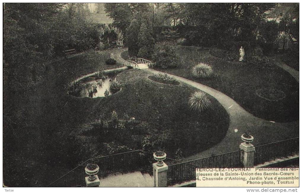 Chercq - Pensionnat Des Religieuses De La Sainte-Union Des Sacrés-Coeurs - Jardin 1910 - Tournai