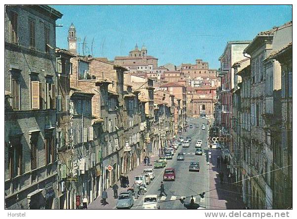 Italien - Macerata - Old Street View - Cars - Stamp 1969 - Macerata