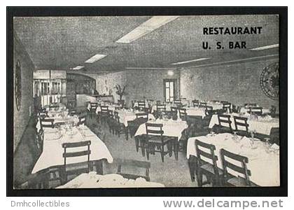 U.S. Bar Restaurant Interior Matamoros Tamps Mexico - Old Postcard (O-94) - Hoteles & Restaurantes