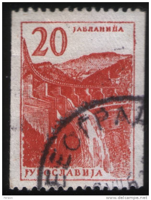 Yugoslavia, 1959, Technic And Architectur, (issue For Auto-sales Machine) - Used Stamps