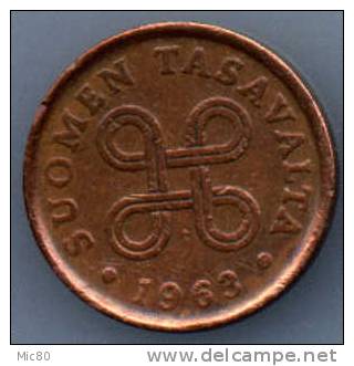 Finlande 5 Pennia 1963 Ttb - Finland