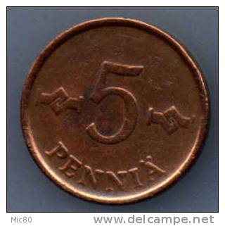 Finlande 5 Pennia 1963 Ttb - Finnland