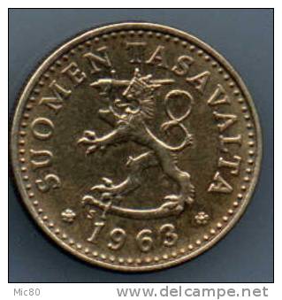 Finlande 10 Pennia 1963 Sup/spl - Finland