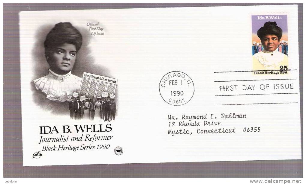 FDC Ida B. Wells - Scott # 2442 - 1981-1990