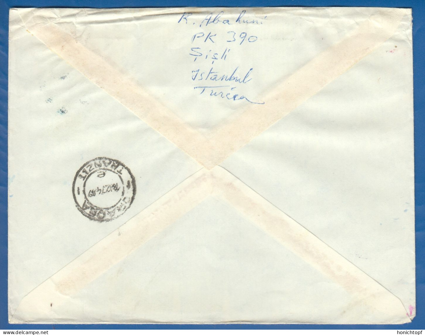 Türkei; Brief Air Mail 1974 - Briefe U. Dokumente