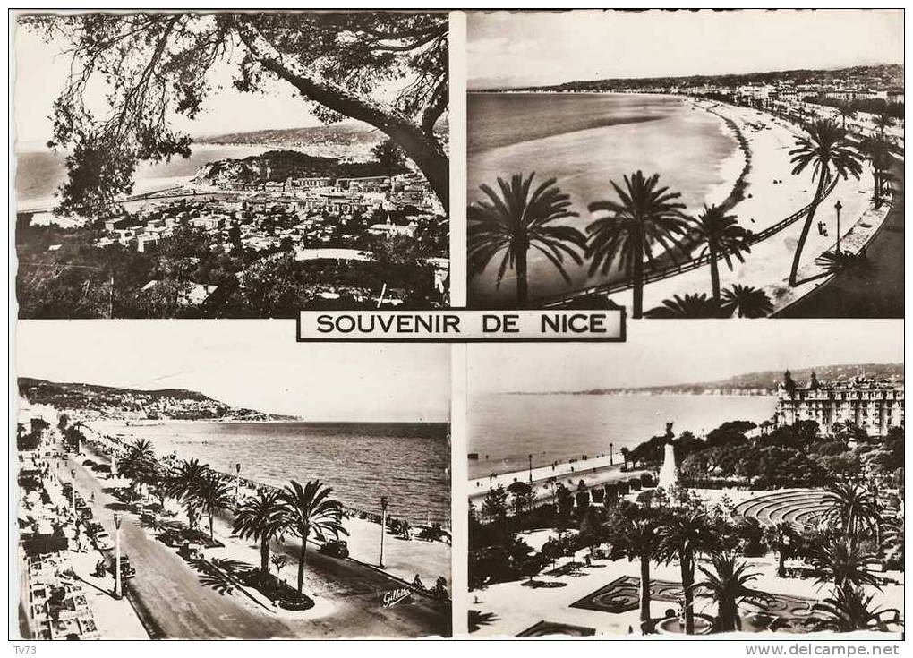 CpF0393 - Souvenir De NICE - Carte Multivues - (06 - Alpes Maritimes) - Places, Squares