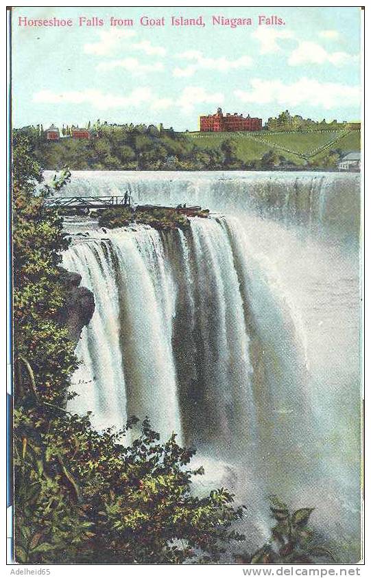 1898_1905 Horseshoe Falls From Goat Island, Niagara Falls Undivided Back Publ.: Mac Farlane - Niagarafälle