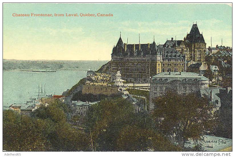 2 PC Lot Chateau Frontenac, Quebec The Valentine Ca 1905-1915 - Québec - Château Frontenac