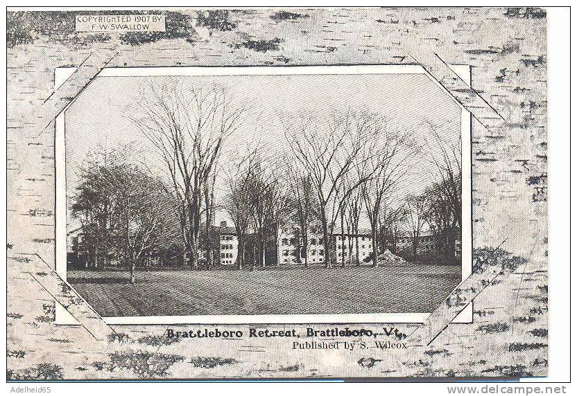 Brattleboro Retreat, Brattleboro, VT Published By S. Wilcox Ca 1910 - Autres & Non Classés