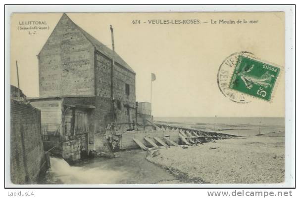 H 790 /CPA   VEULES-LES-ROSES   ( 76)   LE MOULIN DE LA MER - Veules Les Roses