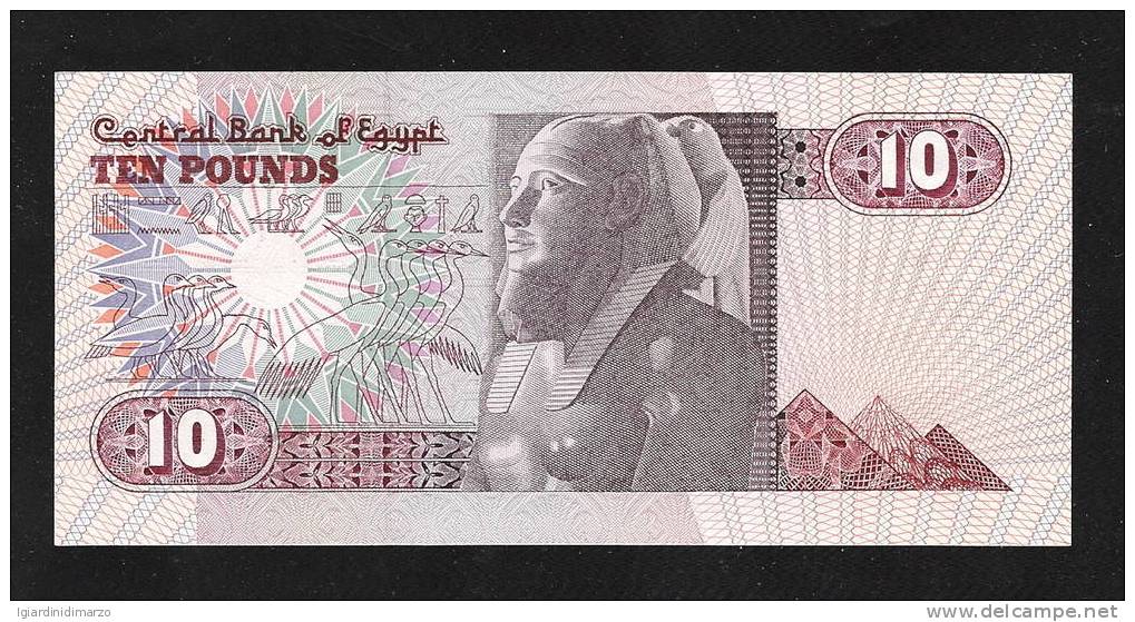 EGITTO - BANCONOTA DA 10 POUNDS - NON CIRCOLATA (FDC-UNC) - IN OTTIME CONDIZIONI - DC2365. - Egipto