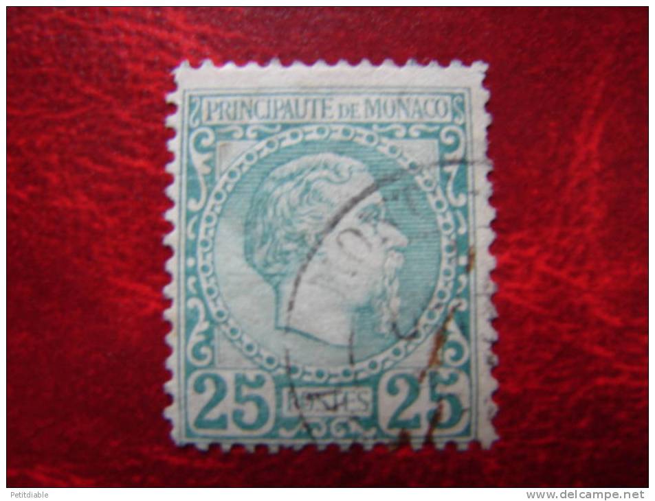 MONACO - N° 6 YT - Prince Charles III -1885 - Oblitéré - Used Stamps