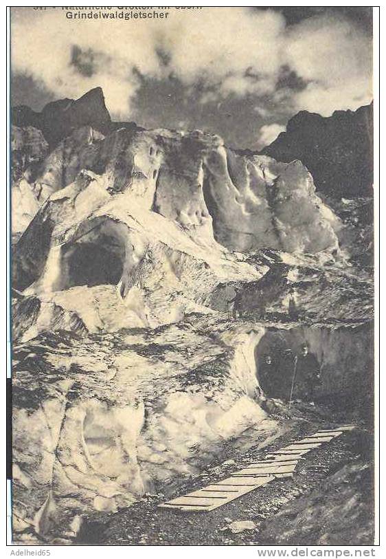 Natürliche Grotten Im Obern Grindelwaldgletscher, Wandelaars, Marcheurs Ca 1910 Brienz Verlag - Brienz
