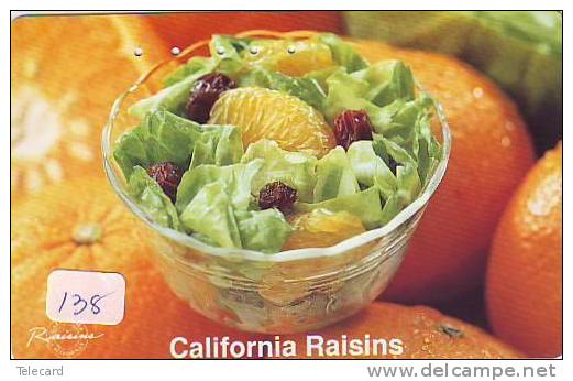 Phonecard Japan USA  Related * Telecarte USA Connectés (138) CALFORNIA RAISINS * Telefonkarte USA Verbunden - [3] Magnetic Cards