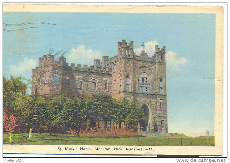 St Mary's Home, Moncton, New Brunswick 1942 To New Bedford, MA - Altri & Non Classificati