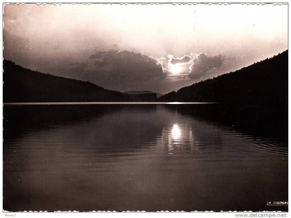 CPSM 88 -Gerardmer - Beau Coucher De Soleil Sur Le Lac- 1954 - Contre La Lumière