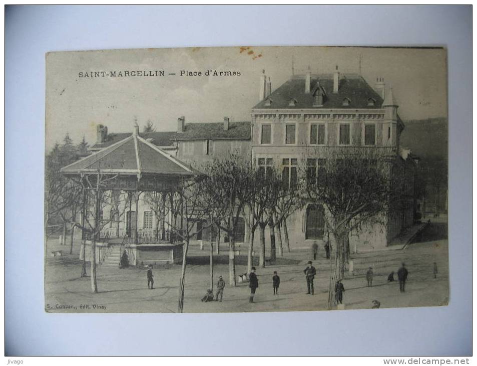 Saint-Marcellin  (Isère)  :  Place D'Armes  -  Carte Animée - Saint-Marcellin