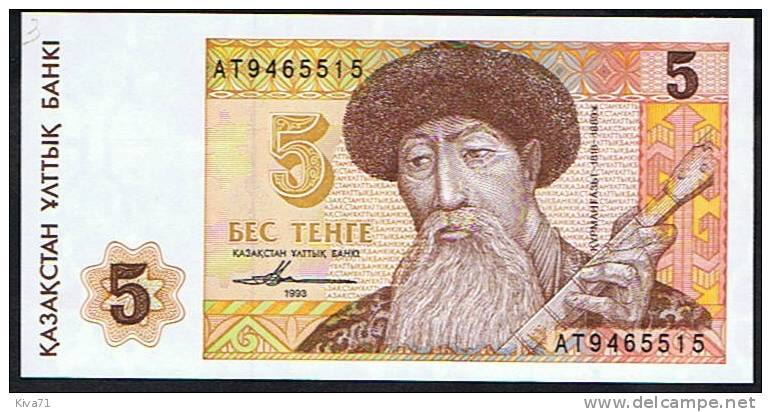 5 Tyin "KAZAKHSTAN"  1993  UNC    Ro 36 - Kasachstan