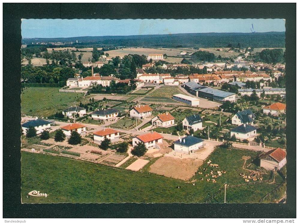 CPSM - Darney ( Vosges 88) - Vue Panoramique Aérienne ( Lotissement Usine COMBIER CIM 585 91) - Darney